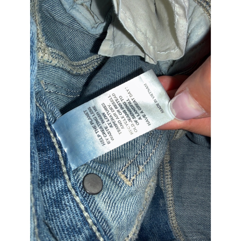 PacSun Casey Low Rise Light Wash Wide Leg Paneled Seam Carpenter Jeans Womens 26 - Picture 9 of 10